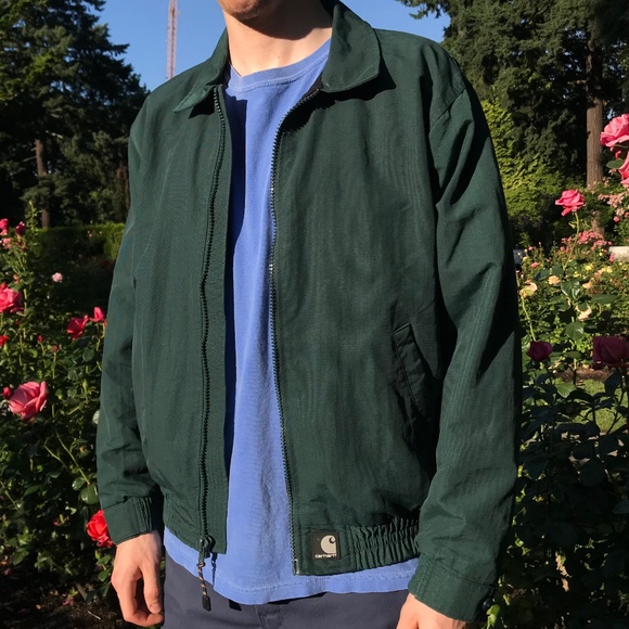 Coats | Carhartt Green Zip Up Jacket 